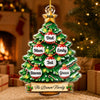 Personalized Acrylic Ornament – Christmas Gift For Family – Love Grows Here