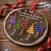 Personalized Glass Ornament - Christmas Gift For Sister, Brother, Sibling - Merry Moments Together