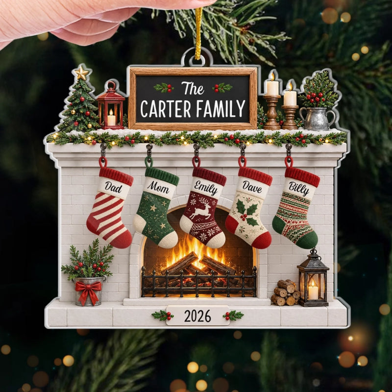 Personalized Acrylic Ornament – Christmas Gift For Family – Where Every Stocking Belongs
