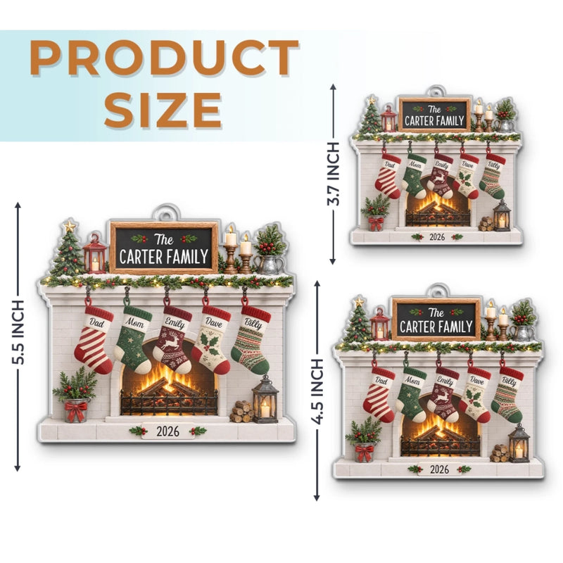 Personalized Acrylic Ornament – Christmas Gift For Family – Where Every Stocking Belongs