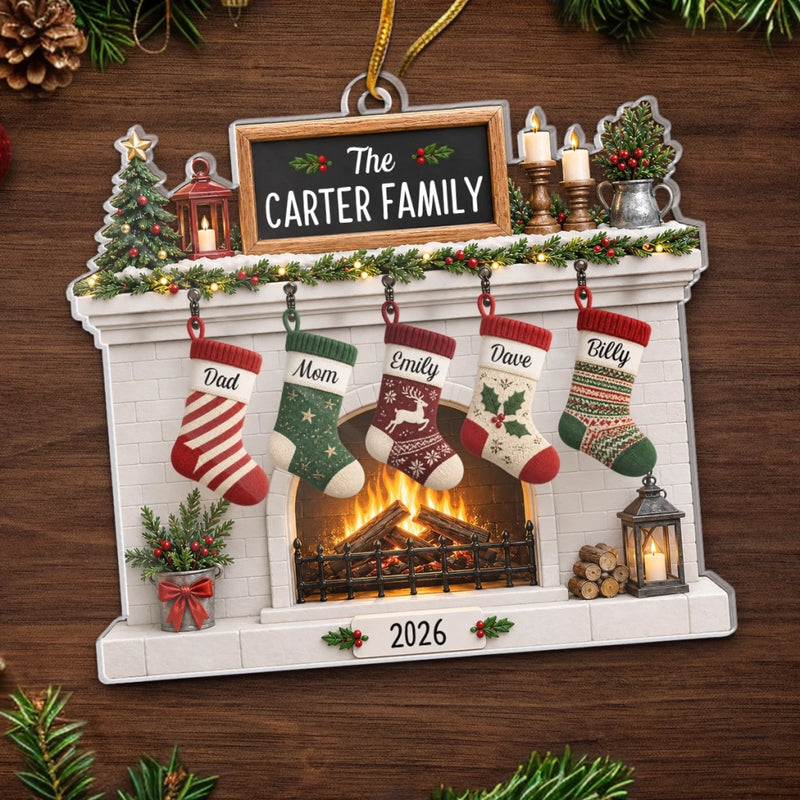 Personalized Acrylic Ornament – Christmas Gift For Family – Where Every Stocking Belongs