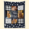Personalized Photo Blanket - Christmas Sympathy Gift For Pet Lovers - You Were My Favorite Hello And My Hardest Goodbye