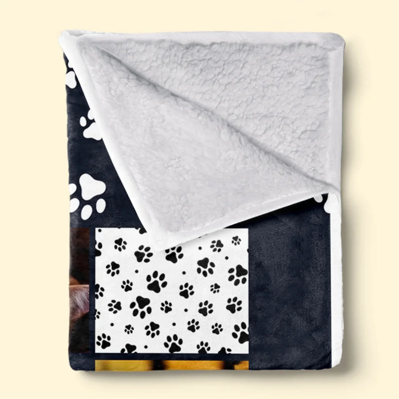 Personalized Photo Blanket - Christmas Sympathy Gift For Pet Lovers - You Were My Favorite Hello And My Hardest Goodbye