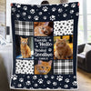 Personalized Photo Blanket - Christmas Sympathy Gift For Pet Lovers - You Were My Favorite Hello And My Hardest Goodbye