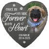 Personalized Photo Heart Shaped Stone With Stand - Sympathy Gift For Pet Lovers - You Would Have Lived Forever