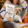Personalized Photo Pillow - Sympathy Gift For Pet Lovers - Four Paws, One Heart