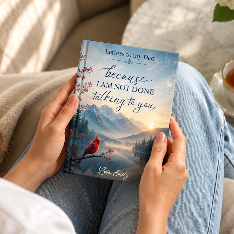 Personalized Hardcover Journal - Sympathy Gift For Mom, Dad, Family - Forever Remembered Always Loved