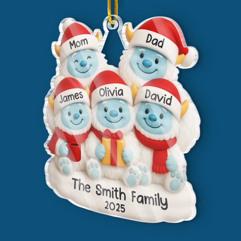 Personalized Acrylic Ornament – Christmas Gift For Family – Our Merry Bunch