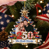 Personalized Photo Acrylic Ornament – America 250th Anniversary Christmas Gift For Family – Together For The Holidays