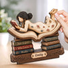 Personalized 2-Layered Wooden Plaque - Gift For Book Lovers - Lost In A Good Book