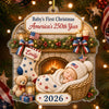 Personalized Acrylic Ornament – Christmas, Baby Shower Gift For New Parents, Baby – Tiny Star Big History