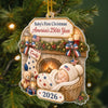 Personalized Acrylic Ornament – Christmas, Baby Shower Gift For New Parents, Baby – Tiny Star Big History