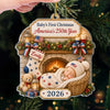 Personalized Acrylic Ornament – Christmas, Baby Shower Gift For New Parents, Baby – Tiny Star Big History