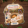 Personalized Acrylic Ornament – Christmas, Baby Shower Gift For New Parents, Baby – Tiny Star Big History
