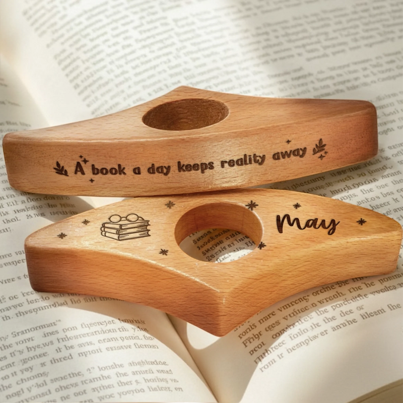 Personalized Book Page Holder - Gift For Book Lovers - Just One More Page
