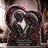 Personalized Acrylic Plaque– Halloween, Anniversary Gift For Couple – Unconditional Dark Love