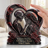 Personalized Acrylic Plaque– Halloween, Anniversary Gift For Couple – Unconditional Dark Love