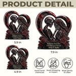Personalized Acrylic Plaque– Halloween, Anniversary Gift For Couple – Unconditional Dark Love