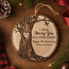Personalized Wood Ornament – Christmas, Anniversary Gift For Couple – I Wood Marry You All Over Again