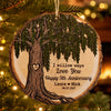 Personalized Wood Ornament – Christmas, Anniversary Gift For Couple – I Willow Ways Love You