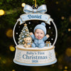 Personalized Acrylic Ornament – Christmas, Baby Shower Gift For New Parents, Baby – The Littlest Christmas Joy