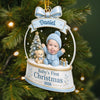 Personalized Acrylic Ornament – Christmas, Baby Shower Gift For New Parents, Baby – The Littlest Christmas Joy