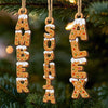 Personalized Wood Ornament – Christmas Gift For Family – One Letter At A Time