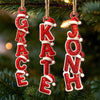 Personalized Wood Ornament – Christmas Gift For Family – Built Of Names, Bound By Love