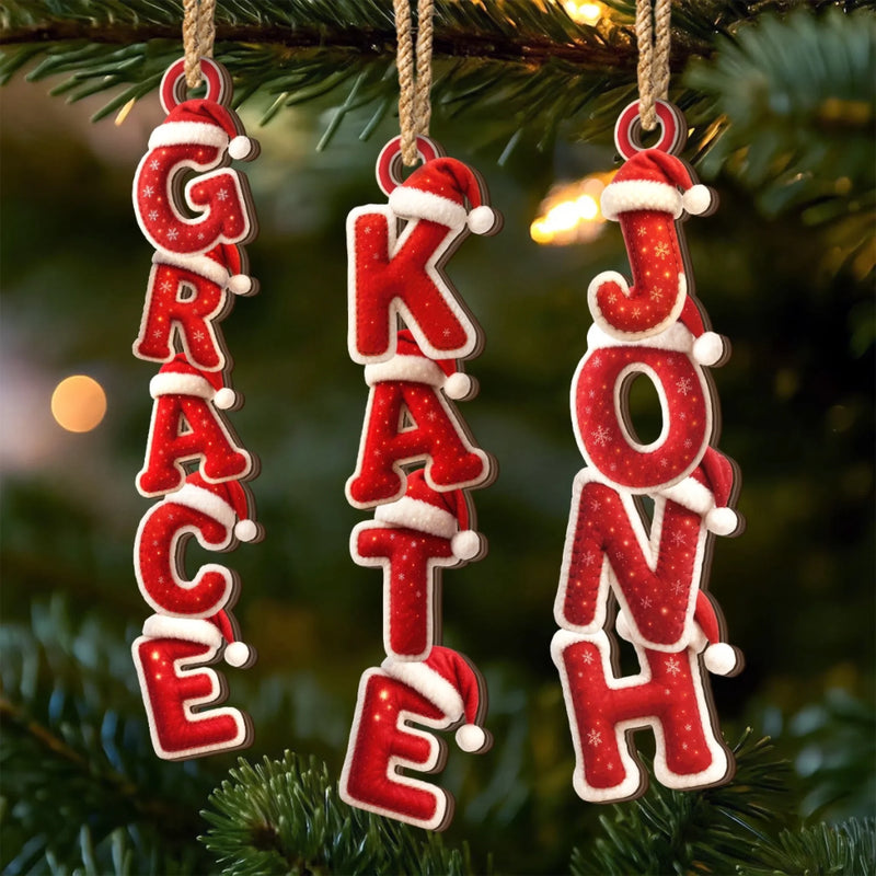 Personalized Wood Ornament – Christmas Gift For Family – Built Of Names, Bound By Love