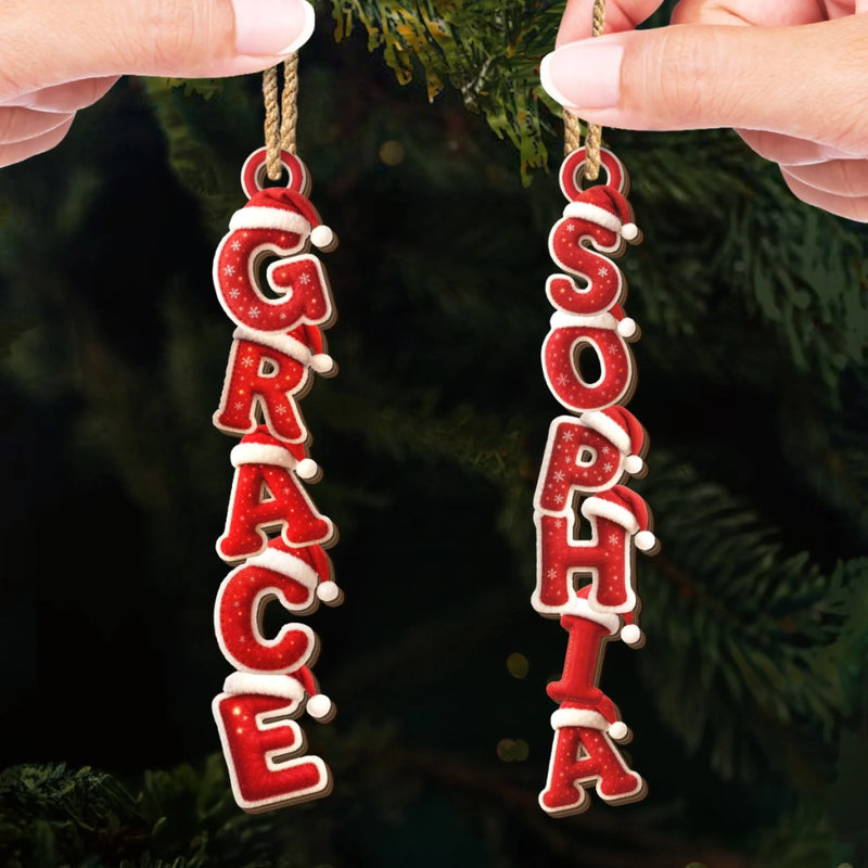 Personalized Wood Ornament – Christmas Gift For Family – Built Of Names, Bound By Love