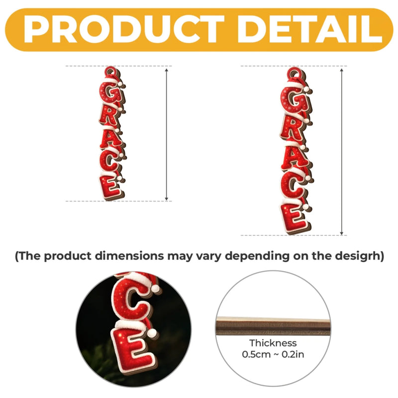 Personalized Wood Ornament – Christmas Gift For Family – Built Of Names, Bound By Love