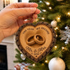 Personalized Wood Ornament – Christmas, Anniversary Gift For Couple – Mr & Mrs Forevermore