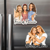 Personalized Photo Acrylic Fridge Magnet - Gift For Sister, Bestie, Best Friend - Partners In Crime