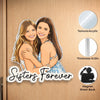 Personalized Photo Acrylic Fridge Magnet - Gift For Sister, Bestie, Best Friend - Partners In Crime