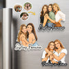 Personalized Photo Acrylic Fridge Magnet - Gift For Sister, Bestie, Best Friend - Partners In Crime