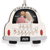 Personalized Wood Ornament – Christmas, Anniversary Gift For Couple, Newlyweds – Santa's Favorite Couple