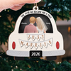 Personalized Wood Ornament – Christmas, Anniversary Gift For Couple, Newlyweds – Santa's Favorite Couple