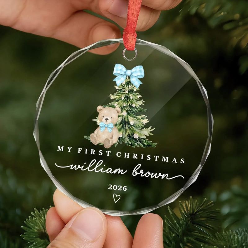 Personalized Glass Ornament - Christmas, Baby Shower Gift For New Parents, Baby - Sweetest Little Blessing