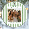 Personalized Photo Ceramic Ornament – Gift For Sister, Bestie, Best Friend – Long Live Friendship