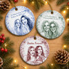 Personalized Photo Ceramic Ornament – Gift For Sister, Bestie, Best Friend – Too Much Fun Together