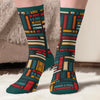 Personalized Shhh I'm Reading Crew Socks – Gift for Book Lovers - Sorry I'm Booked