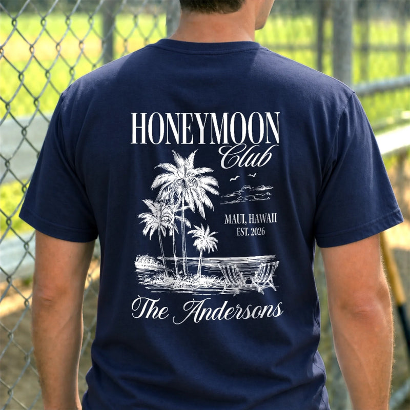 Personalized Couple T-shirt – Anniversary Gift For Couple, Newlyweds – Living Our Honeymoon Era