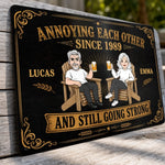 Personalized Home Decor Metal Sign - Anniversary Gift For Couple - Years Later And Still A Pain