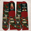Personalized Shhh I'm Reading Crew Socks – Christmas Gift for Book Lovers - Pages Hold My World