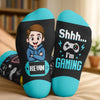 Personalized Crew Socks – Gift For Game Lovers - My Brain Lives Here