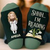Personalized Sorry I'm Booked Crew Socks – Gift for Book Lovers - One More Chapter