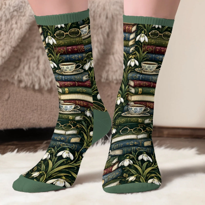 Personalized Sorry I'm Booked Crew Socks – Gift for Book Lovers - One More Chapter