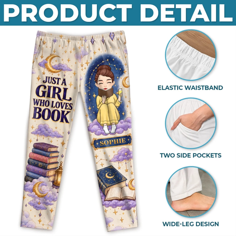 Personalized Pajama Pants - Gift For Book Lovers - My Weekend Is Fully Booked