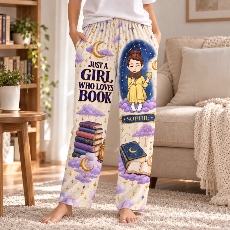 Personalized Pajama Pants - Gift For Book Lovers - My Weekend Is Fully Booked
