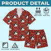 Personalized Photo Short Pajama Set - Gift For Pet Lovers - Sleeping With My Best Friend